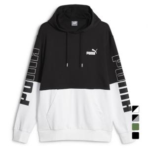 プーマ メンズ スウェット パーカー PUMA POWER カラーブロック フーディー スウェット TR 678492 スポーツウェア PUMA