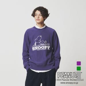 ピーナッツ スヌーピー メンズ スウェット トレーナー スウェットシャツ SOLOTEX R 使用 TRPN-9C11505TJ スポーツウェア PEANUTS SNOOPY