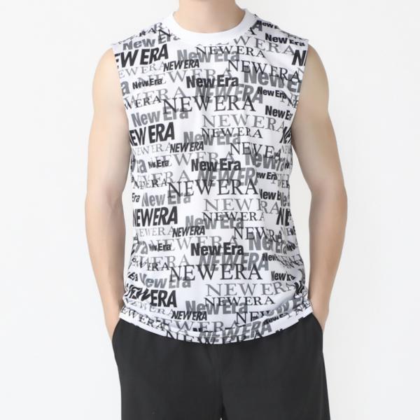 ニューエラ メンズ ノースリーブ 機能 シャツ PA TC TK AO PRINT WHI 1412...