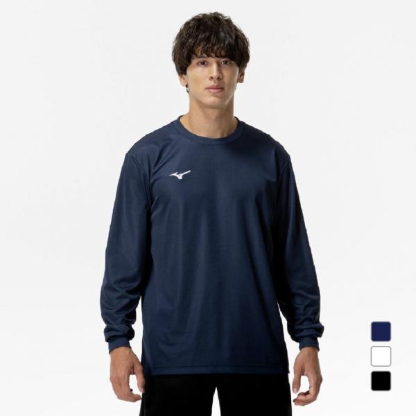 ミズノ メンズ 長袖 機能 Tシャツ ナビドライTシャツ 長袖・丸首・メンズ 32MAC195 スポ...