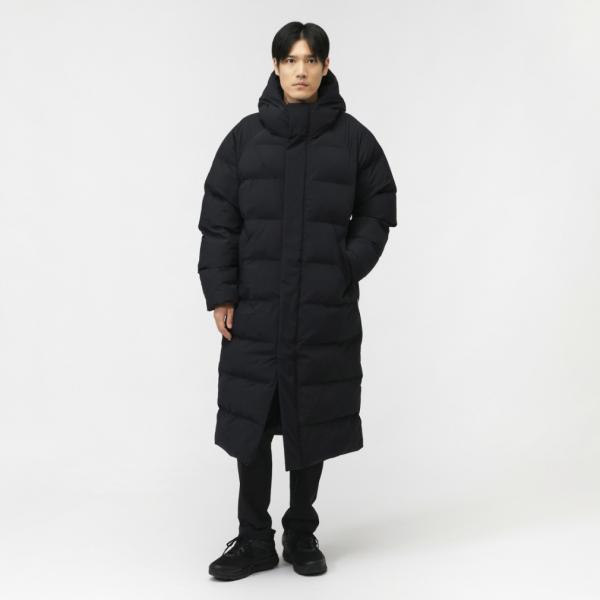 ティゴラ メンズ ベンチコート アルミ蓄熱パデッドフードロングコート THERMOLITE R 使用...