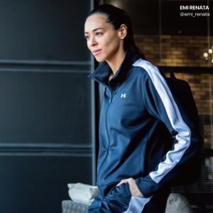 アンダーアーマー レディース ジャージ上下セット UA Tracksuit 1365147 001 : ブラック×ブラック UNDER ARMOUR