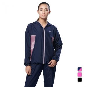 アンダーアーマー レディース ウインドジャケット UA Tricot Woven Solid FZ 1368906 スポーツウェア UNDER ARMOUR