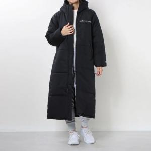 アンダーアーマー レディース ベンチコート UA INSULATED LONG COAT 1375427 001 アウター スポーツウェア ： ブラック UNDER ARMOUR