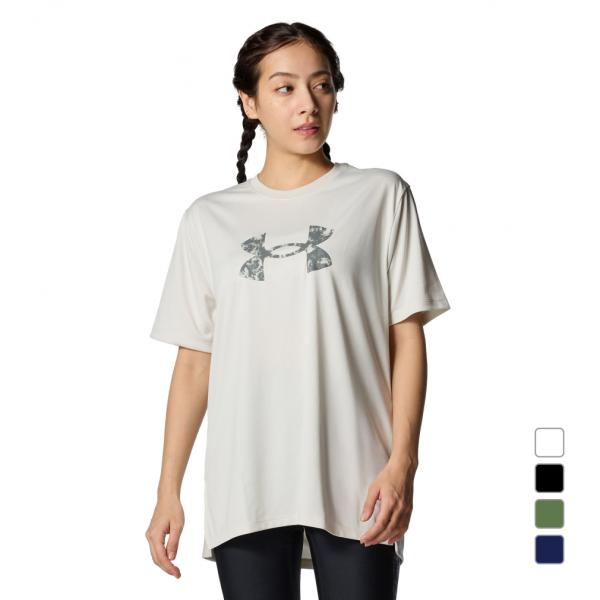 アンダーアーマー レディース 半袖 機能 UAテック オーバーサイズド ビッグロゴ Tシャツ 601...