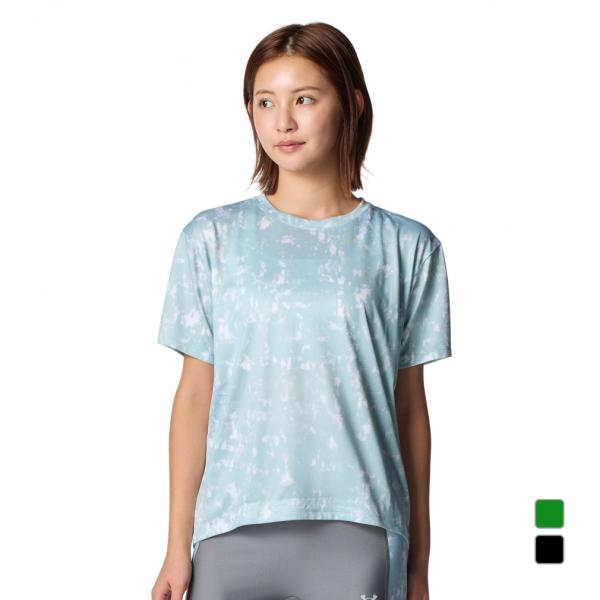 アンダーアーマー レディース 半袖 機能 Tシャツ UAテック ボックス オールオーバー プリント ...