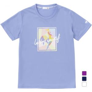ルコック レディース 半袖 機能 Tシャツ SUNSCREENビッグロゴ