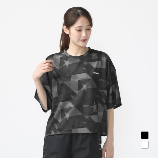 コンバース レディース 半袖 機能 Tシャツ CS CAMO WIDE TEE 4430007スポー...