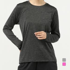 イグニオ レディース 長袖 機能Tシャツ ドライカチオン 杢 長袖Tシャツ IG-9C27072TL スポーツウェア IGNIO｜alpen-group