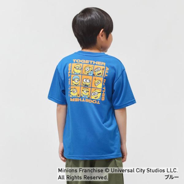 ファインプラス ジュニア キッズ 子供 半袖 シャツ ミニオンズ KIDS スクエアパネルTシャツ ...