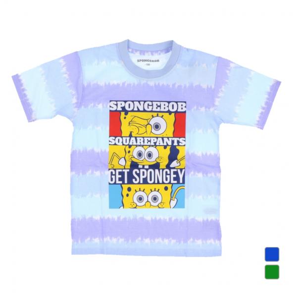ファインプラス ジュニア キッズ 子供 半袖 Tシャツ スポンジボブ KIDS ボーダータイTシャツ...