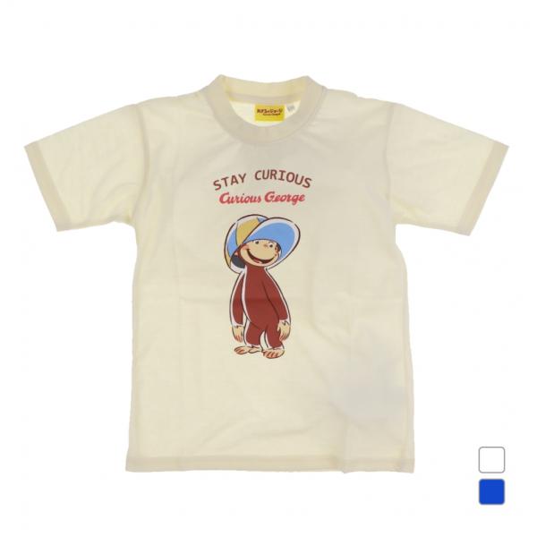 ファインプラス ジュニア キッズ 子供 半袖 Tシャツ おさるのジョージ KIDS キャップジョージ...