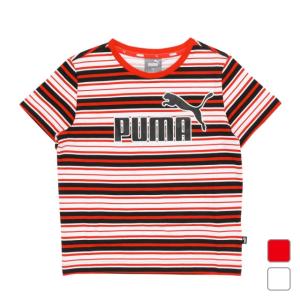 プーマ ジュニア キッズ・子供 半袖Tシャツ ESS ストライプ ロゴ Tシャツ 583014 スポーツウェア PUMA 0529T