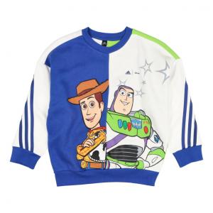 アディダス ジュニア キッズ 子供 スウェットトレーナー adidas×Disney ディズニー LB トイストーリー クルースウェット CL607 HK6635 スポーツウェア adidas