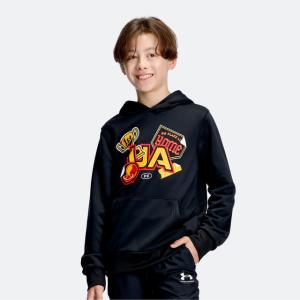 アンダーアーマー ジュニア キッズ 子供 スウェット トレーナー UAライバル ライトウエイト テリー グラフィック フーディー 6016596 UNDER ARMOUR
