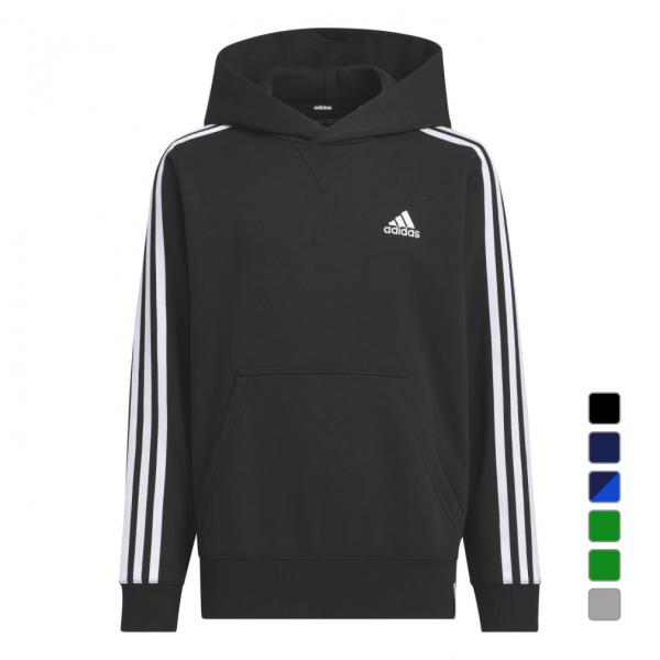 アディダス キッズ スウェット パーカー エッセンシャルズプラス ルーズフィットスリーストライプスフ...