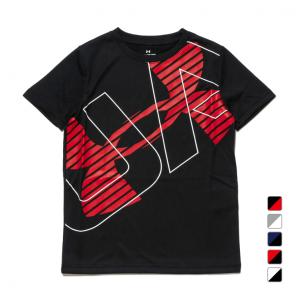 アンダーアーマー ジュニア キッズ 子供 半袖 機能 Tシャツ UA TECH SUPER BIG LOGO SS 1378273 スポーツウェア UNDER ARMOUR