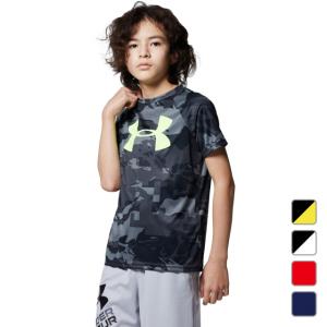 アンダーアーマー ジュニア キッズ 子供 半袖機能Tシャツ UA Tech Big Logo Printed SS 1363278 スポーツウェア UNDER ARMOUR
