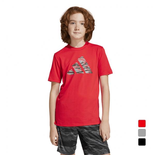 アディダス ジュニア キッズ 子供 半袖 機能 Tシャツ トレーニング エッセンシャルズ カモプリン...