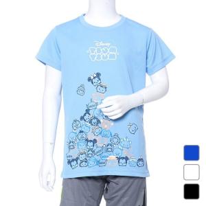 ディズニー ツムツム ジュニア キッズ・子供 半袖機能Tシャ...