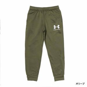 アンダーアーマー ジュニア キッズ 子供 スウェット ロングパンツ UAライバルテリー ロゴ パンツ 6020430 アルペン・スポーツデポ限定 UNDER ARMOUR