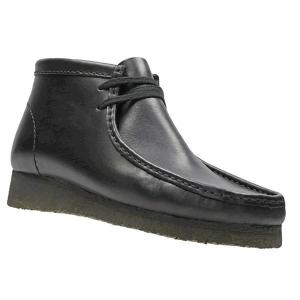 ワラビーブーツ　 Wallabee Boot　クラークス メンズ オリジナルズ　ブラックレザー　Clarks
