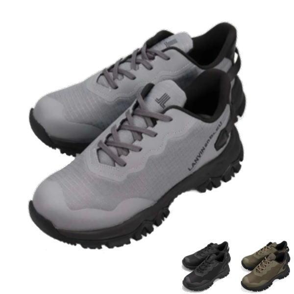 ランバン オン ブルー LB1007 アッパーにナイロン生地とキップレザーを使用したアウトドアテイス...