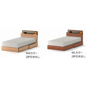 ベッドフレーム　セミダブル 　シルマ　2杯引き出しタイプ　（２）自社便配送限定