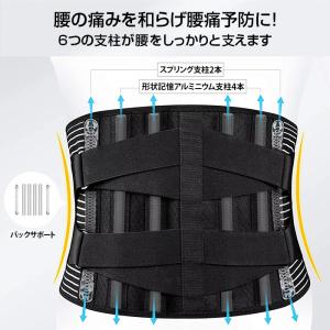 腰ベルト 腰痛ベルト 高品質 コルセット ウエ...の詳細画像1