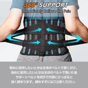 腰ベルト 腰痛ベルト 高品質 コルセット ウエ...の詳細画像4