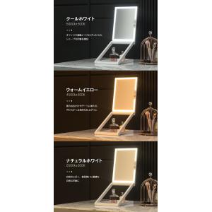 立ち上がる 折りたたみLEDミラー 卓上ミラー...の詳細画像4