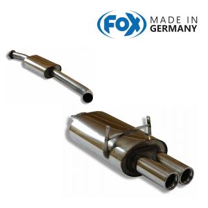FOX フォックス オールステンレスマフラー（フロントマフラー+リアマフラー） BMW E36 318iSクーペ用 76mm ダブル