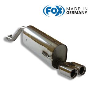 FOX フォックス オールステンレスマフラー （リアマフラー） FIAT グランデプント (199) 1.4用 76mm ダブルの商品画像