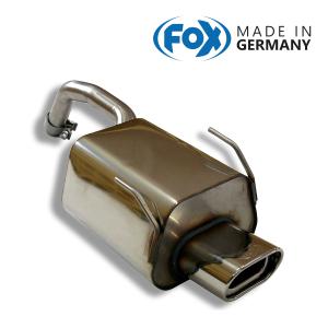 FOX フォックス オールステンレスマフラー （リアマフラー） FIAT 500 1.4用 135ｘ80mm オーバル 斜めの商品画像