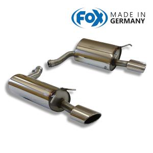 FOX フォックス オールステンレスマフラー （リアマフラー） MERCEDES BENZ W204 セダン/S204 ワゴン (V6) C250-C350用 115ｘ85mm オーバル 左右の商品画像