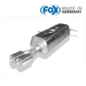 FOX フォックス オールステンレスマフラー （リアマフラー） PEUGEOT 307 SW/ブレーク 1.6用 76mm ダブルの商品画像