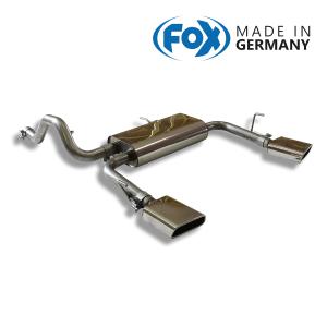 FOX フォックス オールステンレスマフラー（リアマフラー） PEUGEOT / プジョ− 308(II) ハッチバック 1.2用 145x65 スクエア 左右