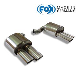 FOX フォックス オールステンレスマフラー （リアマフラー） PORSCHE Panamera (970) パナメーラ (970) 4.8S/4.8ターボ用 115ｘ85mm オーバル斜めダブル左右の商品画像