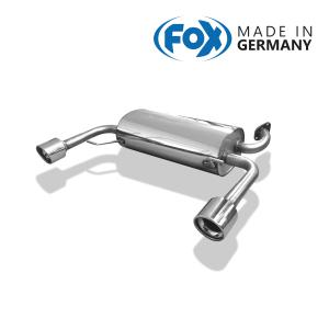 FOX フォックス オールステンレスマフラー （リアマフラー） SUZUKI Swift Sport/スイフト スポーツ 1.6 -ZC31S用 100mm 斜め 左右の商品画像