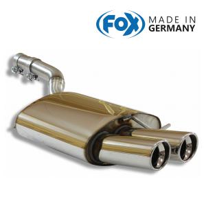 FOX フォックス オールステンレスマフラー （リアマフラー） VOLKSWAGEN Passat (3C) パサート (3C) 1.8TSI/2.0T/2.0TSI用 90mm 斜め ダブルの商品画像