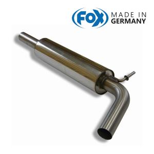 NDロードスター用 オールステンレス砲弾型マフラー FOX フォックス オールステンレスマフラー（フロントマフラー）MAZDA