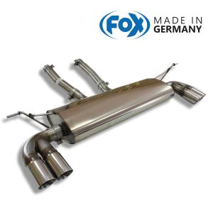 FOX フォックス オールステンレスマフラー （リアマフラー） VOLKSWAGEN Touareg (7L) トゥアレグ (7L) 4.2 V8用 80mm 斜め ダブル 左右の商品画像