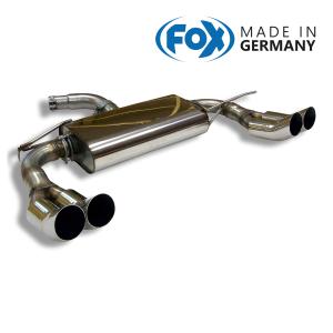 FOX フォックス オールステンレスマフラー （リアマフラー） VOLKSWAGEN Touran (1T) トゥーラン (1T) 2.0/1.4TSI用 76mm DTM カットオフ ダブル 左右の商品画像