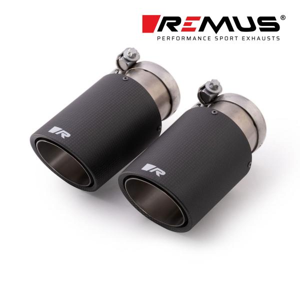 REMUS レムス テールパイプ単品 Φ84 カーボン アングル ダブル 品番：0026 83CTS...