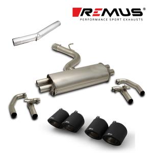 REMUS レムス リアマフラー ゴルフ8 R用 Φ102 カーボン アングル ダブル 左右｜alpha-online-shop