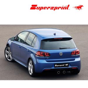 Supersprint リアマフラー Volkswagen ゴルフ6 R ○-○100mm