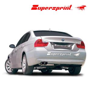 Supersprint センターマフラー+リアマフラー BMW E90 323i/325i/330i (N52エンジン用) ○○80mm｜alpha-online-shop