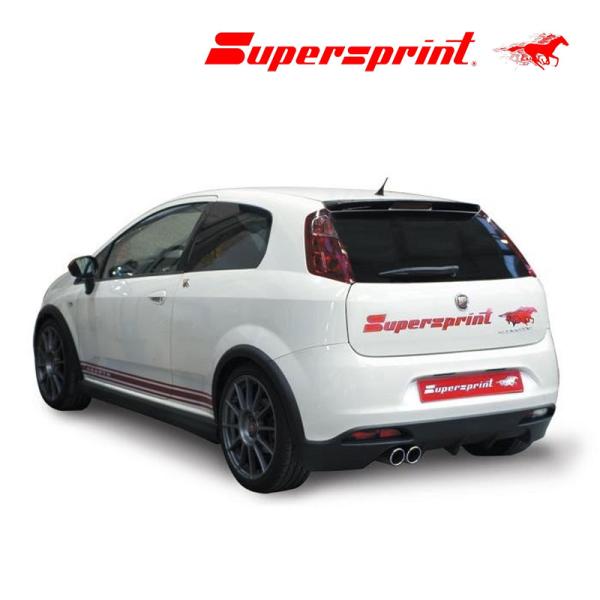 Supersprint リアマフラー アバルト プントエヴォ/グランデ プント ○○80mm クロー...