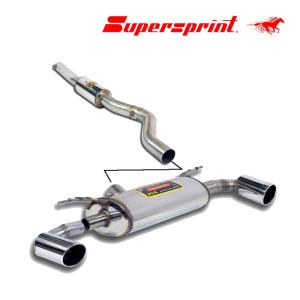 Supersprint センターマフラー+リアマフラー BMW F30 320iセダン (2012