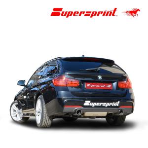 Supersprint センターマフラー+リアマフラー BMW F30 320iセダン (2012